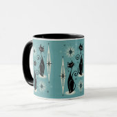 Mug Les chats atomiques rétro-américains du milieu du  (Devant gauche)