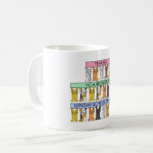 Mug Les chats caricaturaux du Merci enseignant du dima (Devant gauche)