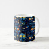 Mug Les Chats Dans La Nuit Art Whimsical (Devant droit)