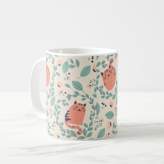 Mug Les chats dans le jardin (Devant gauche)