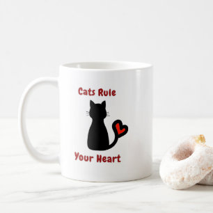 Mug Les chats dominent ton coeur