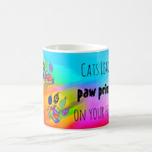 Mug Les chats laissent des Empreintes de pattes sur vo