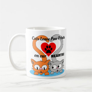Mug Les chats laissent les Empreintes de pattes sur no