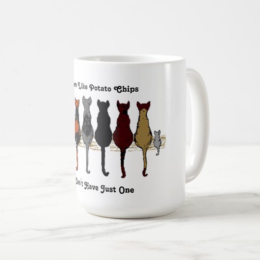 Mug Les chats, les chats, les chats et la chatte (Devant droit)