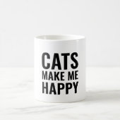 Mug Les chats me rendent heureux (Centre)