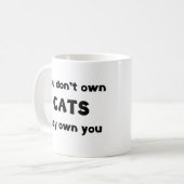 Mug les chats ne sont pas propriétaires (Devant gauche)