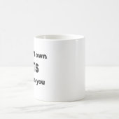 Mug les chats ne sont pas propriétaires (Centre)
