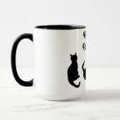 Mug Les chats noirs apportent de la bonne chance (Gauche)