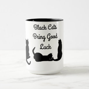 Mug Les chats noirs apportent de la bonne chance