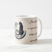 Mug Les chats noirs sont comme une carte de musique (Devant droit)