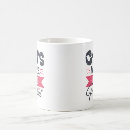 Mug Les chats rendent la vie parfaite (Centre)