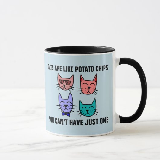 MUG LES CHATS SONT COMME DES CHAUSSURES DE POMME DE TE (Droite)