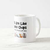 Mug Les Chats Sont Comme Des Chips De Pomme De Terre Q (Devant droit)