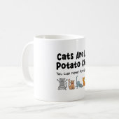 Mug Les Chats Sont Comme Des Chips De Pomme De Terre Q (Devant gauche)