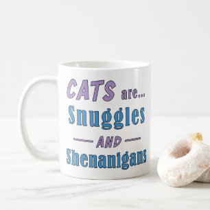 Mug Les chats sont des bombes et des shenanigans