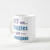 Mug Les chats sont des bombes et des shenanigans (Devant gauche)