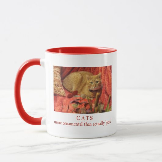 Mug Les chats sont ornementaux (Gauche)