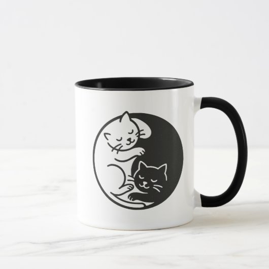 Mug Les chats Yin Yang (Droite)
