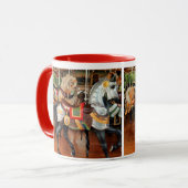 Mug Les Chevaux de Carrousel de Jane dans un Thé ou (Devant gauche)