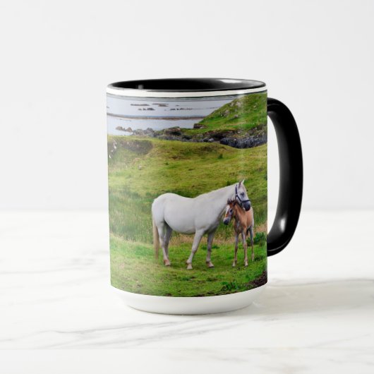 Mug Les Chevaux du Connemara | Galway, Irlande (Devant droit)