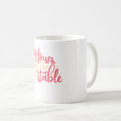 Mug Les chevaux me gardent stable (Devant droit)