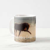 Mug Les Chevaux Sauvages me repoussent le souffle (Devant gauche)