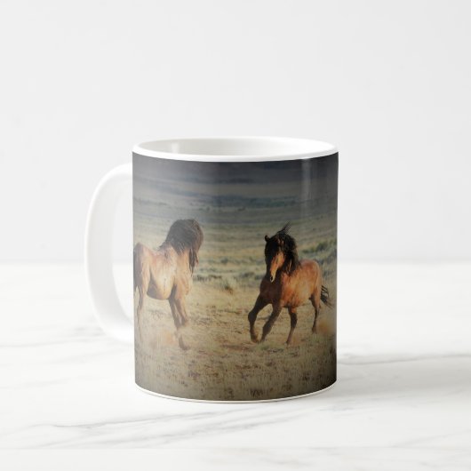 Mug Les Chevaux Sauvages me repoussent le souffle (Devant gauche)
