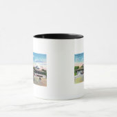 Mug Les chevaux s'entraîner le matin sur la piste (Centre)