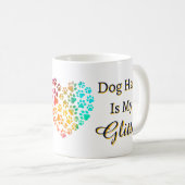Mug Les Cheveux De Chien, C'Est Mes Paws Coeurs De Par (Devant droit)
