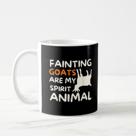 Mug Les chèvres qui s'évanouissent sont mon animal spi (Gauche)