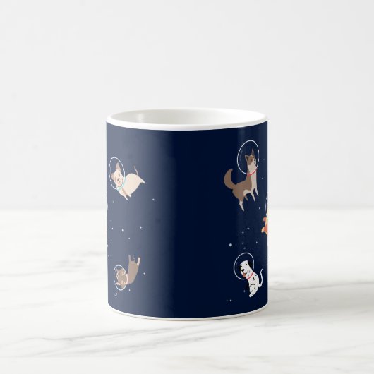 Mug Les Chiens Astronautes Dans L'Espace (Centre)