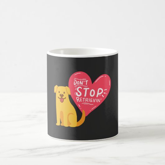 Mug Les chiens d'arrêt d'or - n'arrêtez pas Retrievin (Centre)