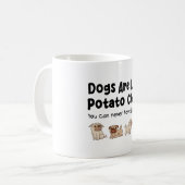 Mug Les Chiens De carlin Sont Comme Des Chips De Pomme (Devant gauche)