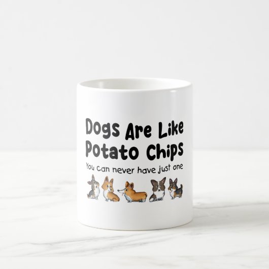 Mug Les Chiens De Corgi Sont Comme Des Chips De Pomme  (Centre)
