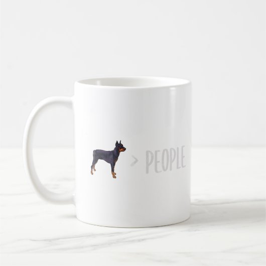 Mug Les Chiens De Pinscher Allemands Sont Plus Grands (Gauche)