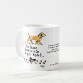 Mug Les chiens laissent des empreintes digitales sur n (Devant gauche)