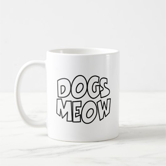 Mug Les chiens miaulent (Gauche)