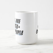 Mug Les chiens sont meilleurs [Noir/Bleu] (Centre)