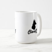 Mug Les chiens sont meilleurs [Noir/Bleu] (Devant droit)
