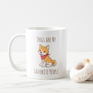 Mug Les chiens sont mes personnes préférées Chiot Shib