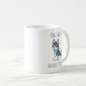 Mug Les chiens sont mes personnes préférées Husky chio (Devant droit)