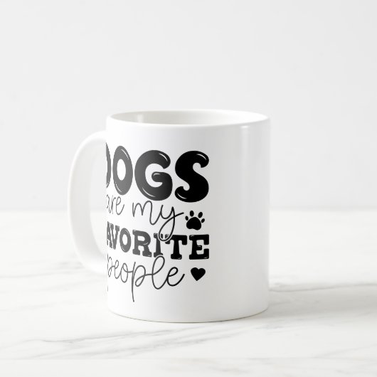 Mug Les chiens sont mon peuple préféré Les chiens Mama (Devant gauche)
