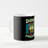 Mug Les chiens sont notre lien vers le paradis Retro V (Devant gauche)