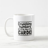 Mug Les Chiffres De Crunching Est Mon Cardio (Gauche)