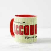 Mug Les chiffres sont My Specialty Funny Nom du compta (Devant gauche)