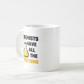 Mug Les chimistes ont toutes les solutions (Devant gauche)