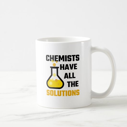 Mug Les chimistes ont toutes les solutions (Droite)