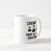 Mug Les Chimistes Ont Toutes Les Solutions (Devant droit)