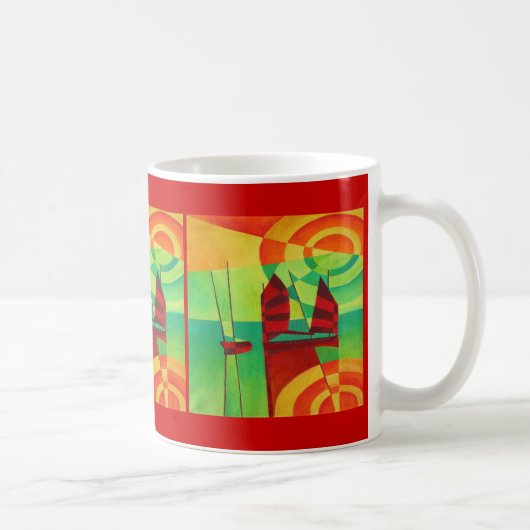 Mug Les Chinois Jonchent Sur Les Eaux Mortes L'Art Cub (Droite)