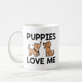 Mug Les chiots m'aiment (Gauche)